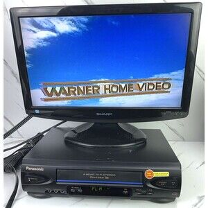 Panasonic PV-V4522 Blue Line 4-Head Hi-Fi VHS VCR Player, No Remote TESTED Work
